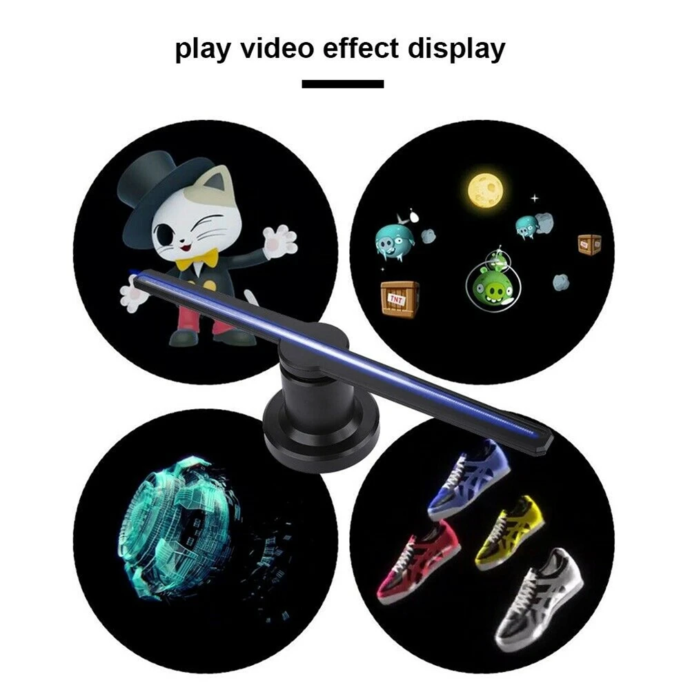 3D голографический проектор голограмма светодиодный дисплей вентилятор