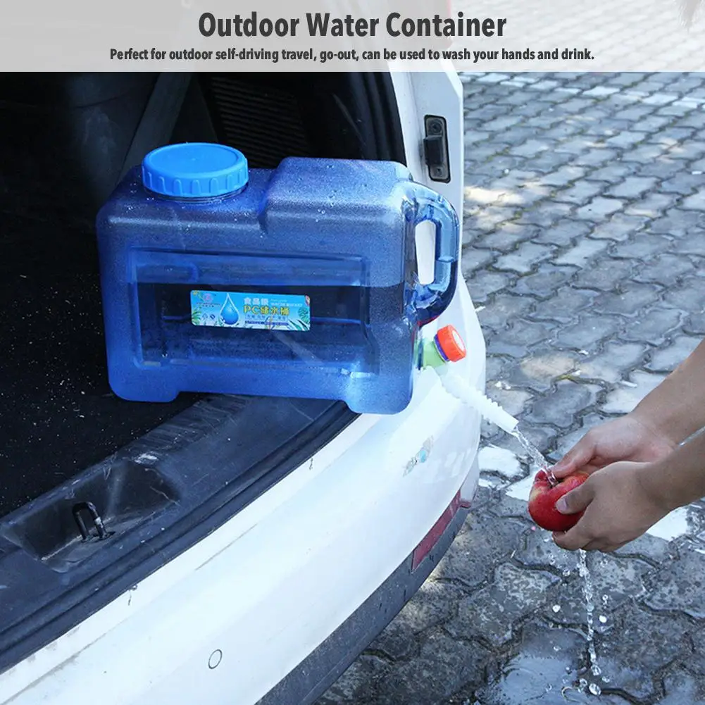 Outdoor Water Container Carboy with Spigot Portable Storage Carrier Jug Canteen for Camping Hiking Emergency | Спорт и развлечения