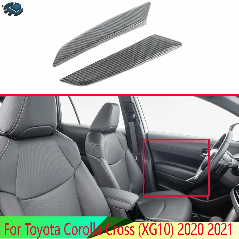 

For Toyota Corolla Cross (XG10) 2020 2021 Car Inside Door Garnish Body Trim Accent Molding Cover Bezel Styling Protector
