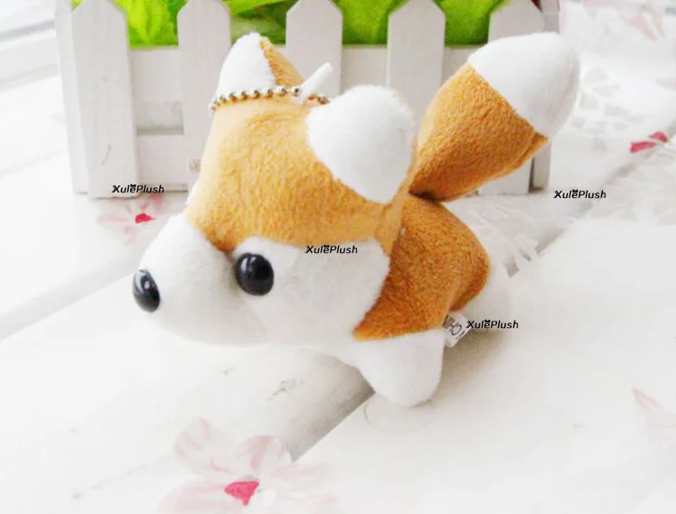 color 7-10 см. Cutel Husky Dog плюшевые мягкие игрушки, детский подарок собака плюшевая игрушка брелок для ключей кукла - Цвет: color