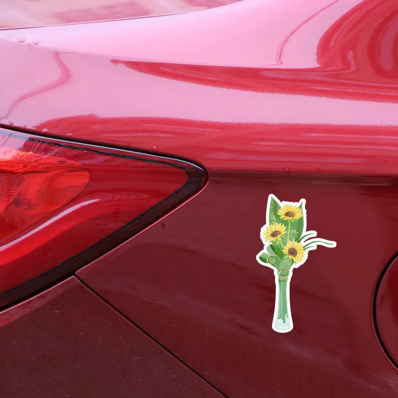 EBdecal Plant Potted Flowers Sunflower Car Bumper Window Wall Suitcase Decal Sticker Decals DIY Decor CT8457 | Автомобили и
