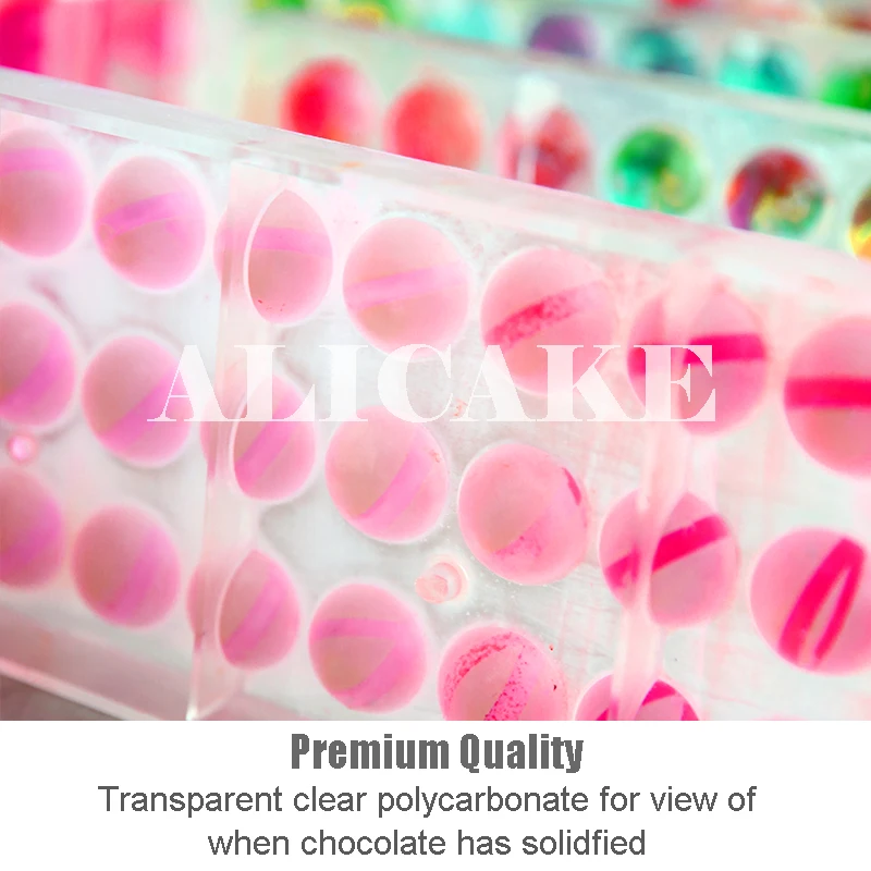 

3D Chocolate Candy Molds Polycarbonate Easter Egg Tray Plastic Form for Chocolate Moulds Baking Pastry Tools Christmas Moulds