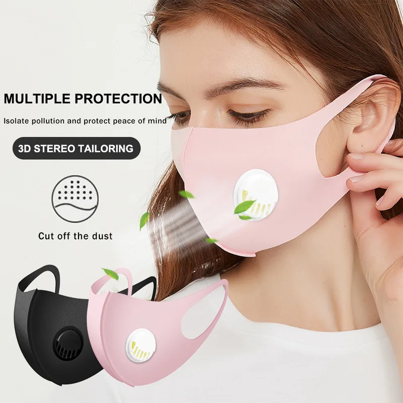 

10Pcs Folding Valved Cotton Face Mouth Breathable