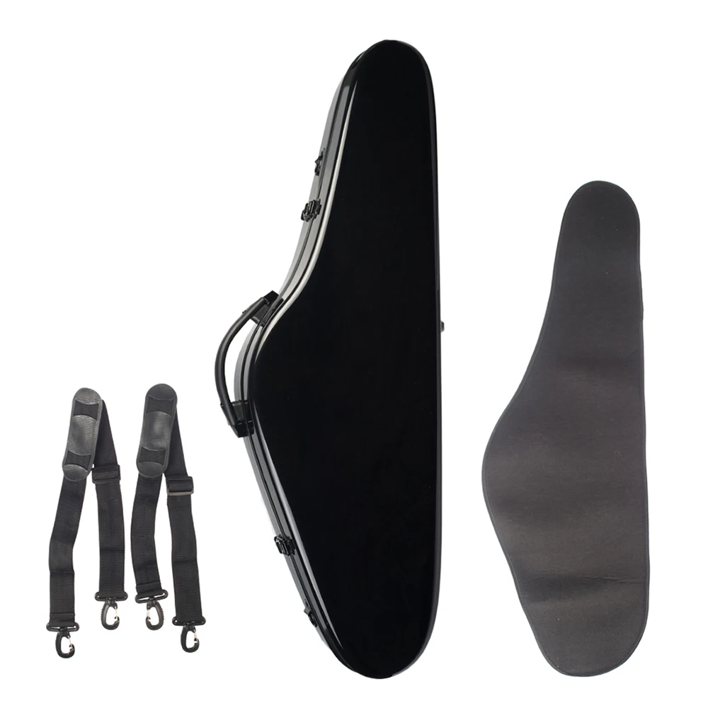 

Composite Carbon Fiber Full Size Violin Hard Case for 4/4 Violins Fiddles Built-in Hygrometer with Carry Handle Straps