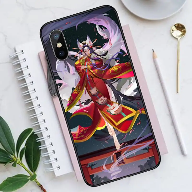 

Japan Onmyoji hot game Phone Case for iPhone 11 12 pro XS MAX 8 7 6 6S Plus X 5S SE 2020 XR Luxury brand shell funda coque