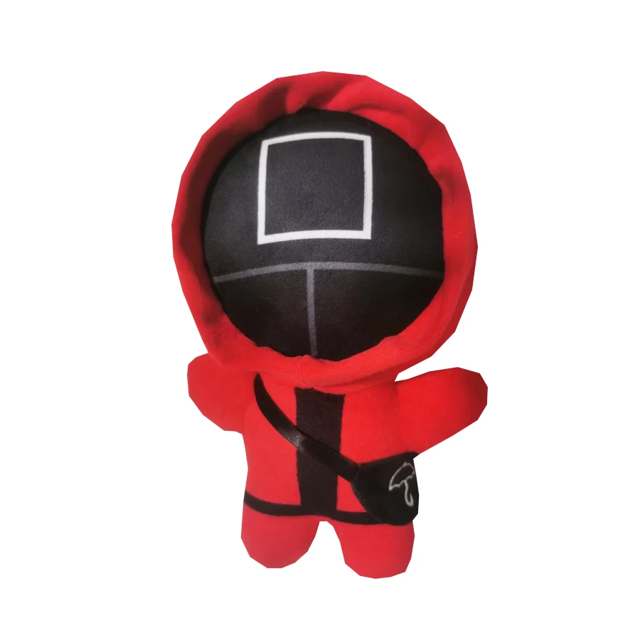 Новая игра кальмар Мягкие плюшевые игрушки кавайная плюшевая с маской круглые