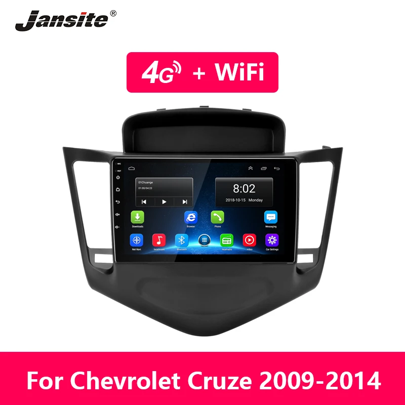 Jansite Android автомобильное радио для Chevrolet Cruze 2009 2010 2011 2012 2013 2014 FM AM сенсорный экран 4G