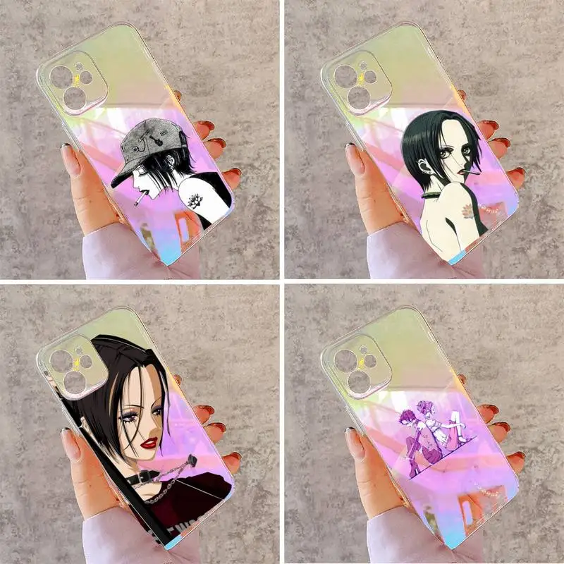 

Nana Osaki Phone Case for iPhone huawei honor 7 8 9 11 12 20 30 S X XS XR MINI Pro Max Plus laser Transparent Anime Cartoon Capa