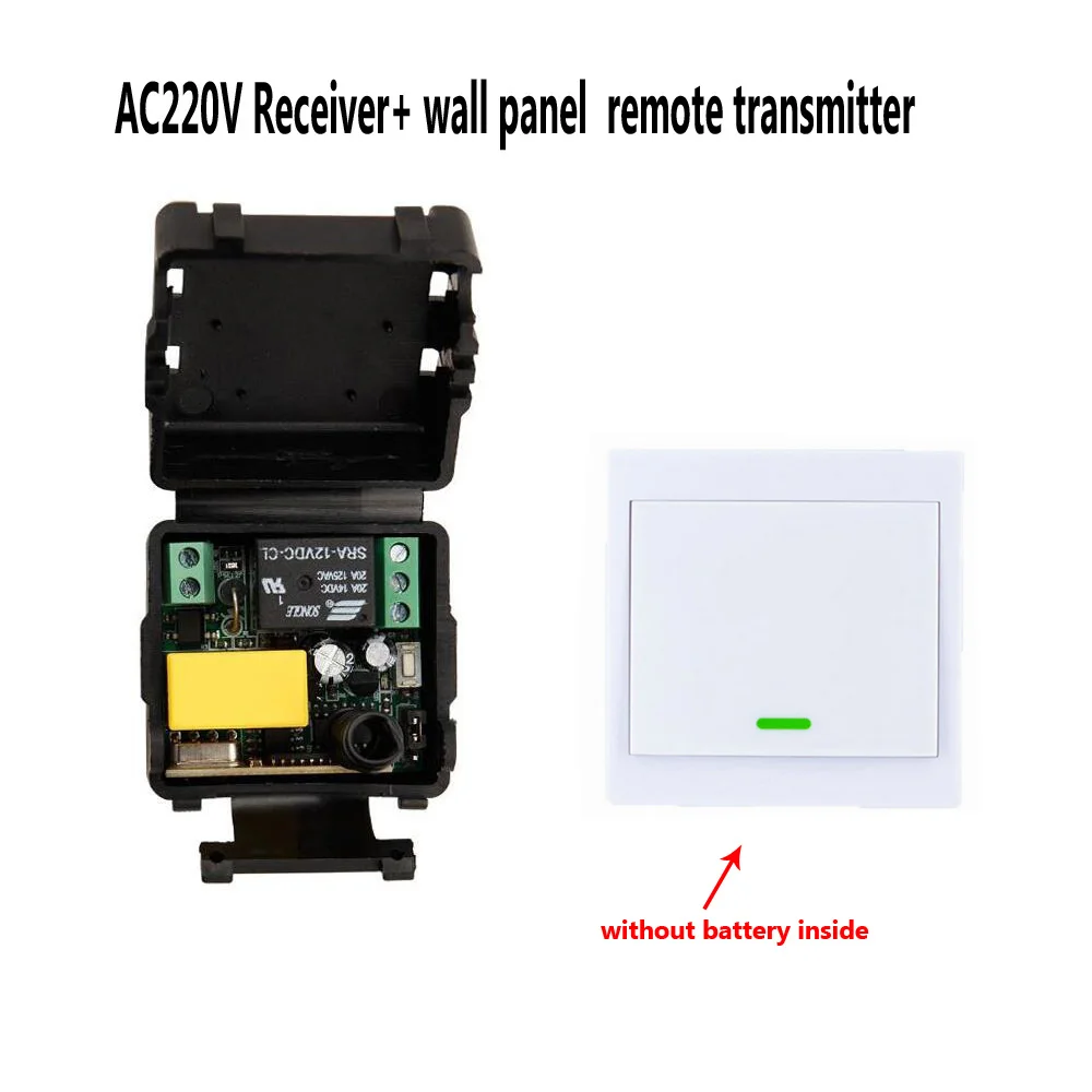 AC 220V Mini Wireless RF Remote Control Light Switch 10A Relay 1CH Receiver Module+Transmitter