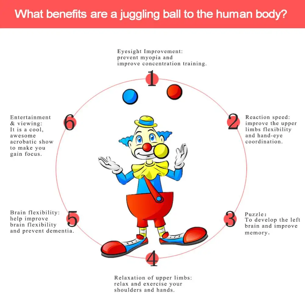 

3PCS/SET Outdoor Sport Games Professional Stage Magic Juggling Balls Russian Balls Circus Toys