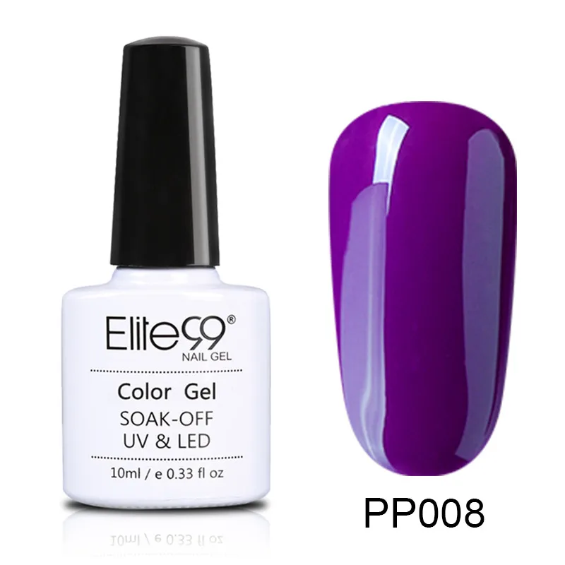 PP008 Elite99 лак для ногтей винно-Красного цвета серия Гель лак для ногтей отмачиваемый матовый эффект УФ гель Гибридный лак Полупостоянный маникюр - Цвет: PP008