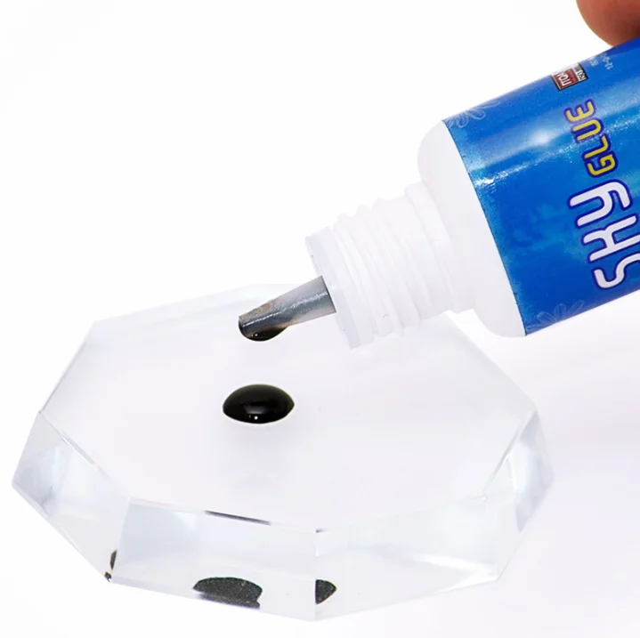 

50pcs Original Korea Sky Adhesive Glue S Type for Eyelash Extensions Eyelash Adhesive S type 5ml Black Cap