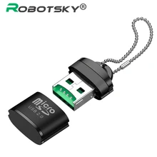 USB Micro SD/TF Card Reader USB 2.0 Mini Mobile Phone Memory Card Reader High Speed USB Adapter For 