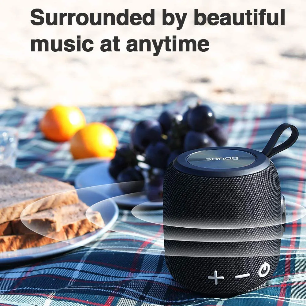 

Portable Mini Bluetooth Speaker Bluetooth 5.0 Loud Wireless Bluetooth Speaker 360 HD Surround Sound & Rich Stereo Bass 24H Play
