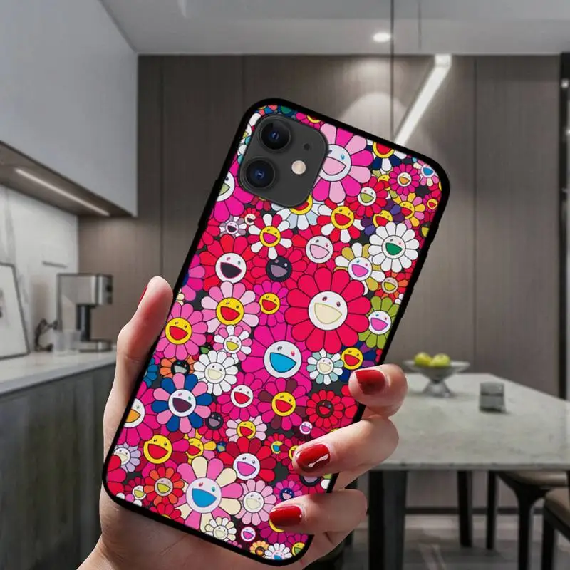 

Apans Brand Takashis Sun Flower Phone Case For IPhone 6 6s 7 8 Plus X Xs Xr Xsmax 11 12 Pro Promax 12mini