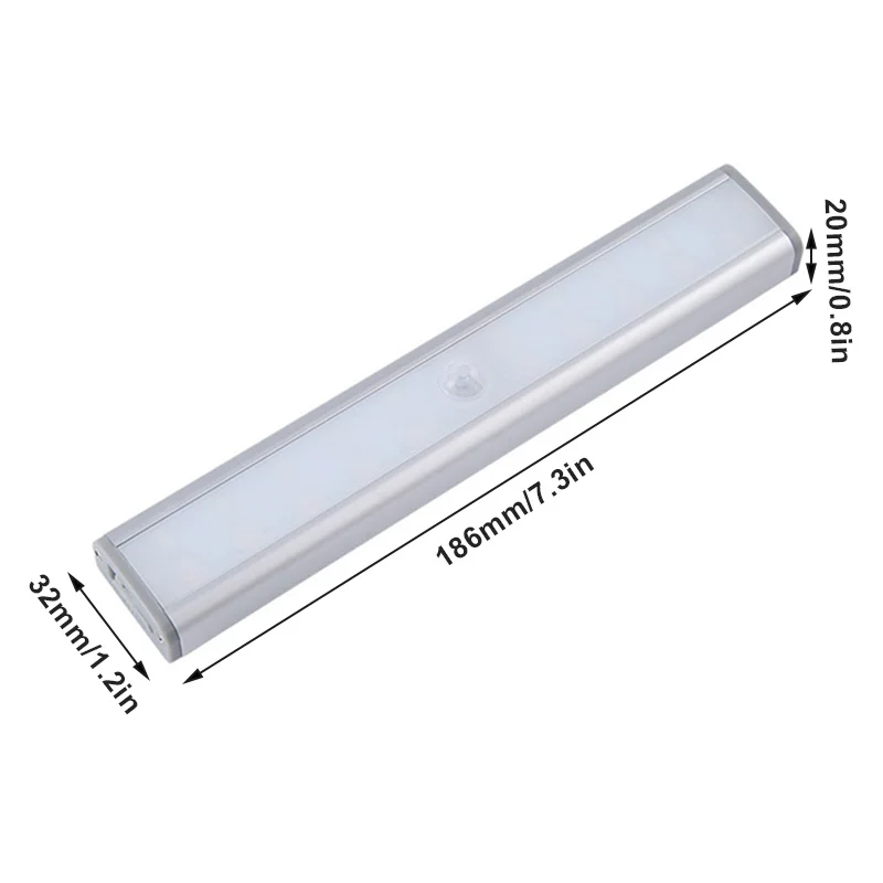 

20 LED Motion Sensor Closet Light with 3 Color Mode Cabinet Light Wireless USB Rechargeable Lights Stick on Anywhere --M