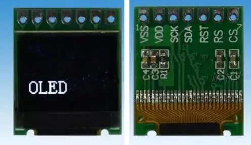 0 66 дюймовый 7PIN COG белый OLED экран с адаптером платы SSD1306 привод 3 В IC 64*48 |
