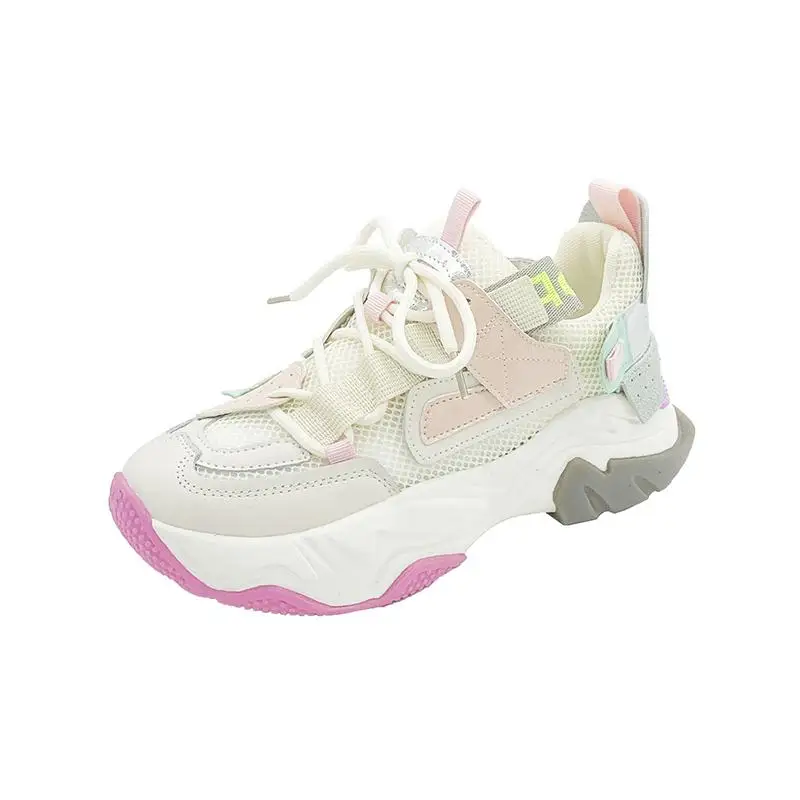 

New Breathable Wild Mesh Breathable Leisure Sports High Quality Non-slip Fashion Comfortable Dad Tide Shoes