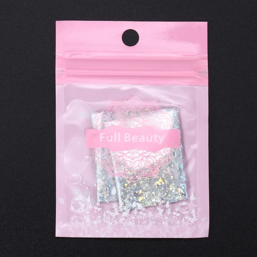 Разнообразные милые рождественские наклейки для ногтей Серебряные Снежинки |