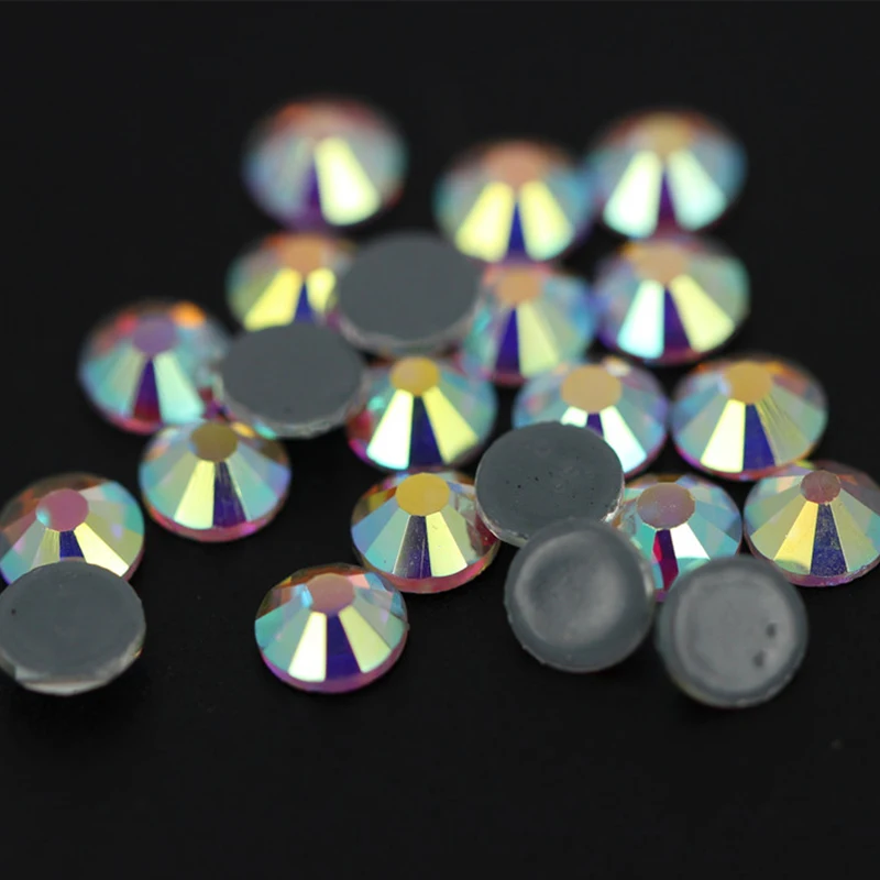 AAAA Crystal Ab SS6-SS50 High Quality Flatback Hot Fix Rhinestone Stones And Crystals Strass DIY Clothes Sewing Decoration | Дом и сад