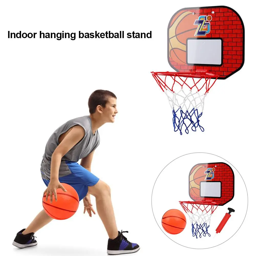 

Portable Funny Mini Basketball Hoop Toys Kit Indoor Home Basketball Fans Sports Game Toy Set For Kids Children Adults With Pump