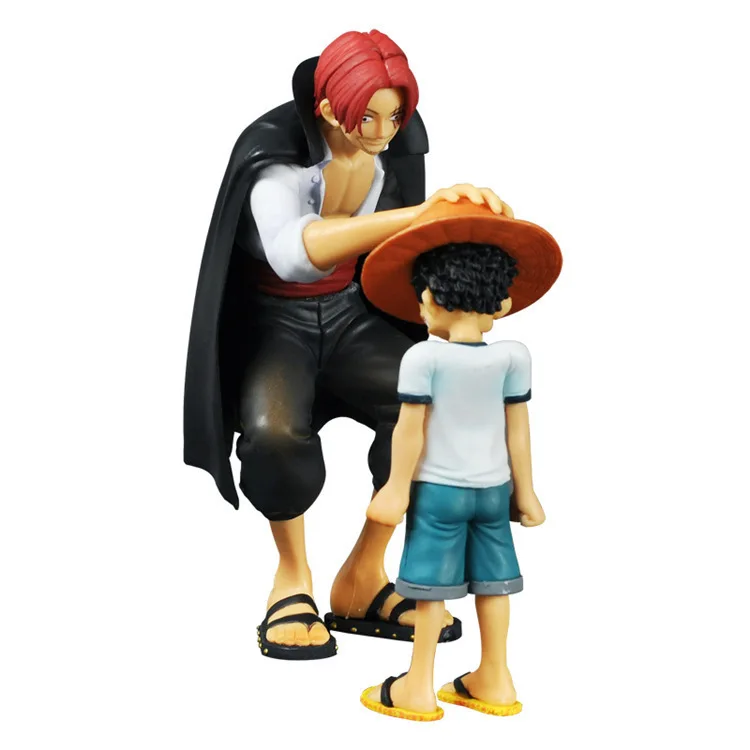 Аниме One Piece Monkey D Luffy & Shanks подвижные сцены 18 см ПВХ экшн Коллекция Фигурки Модель