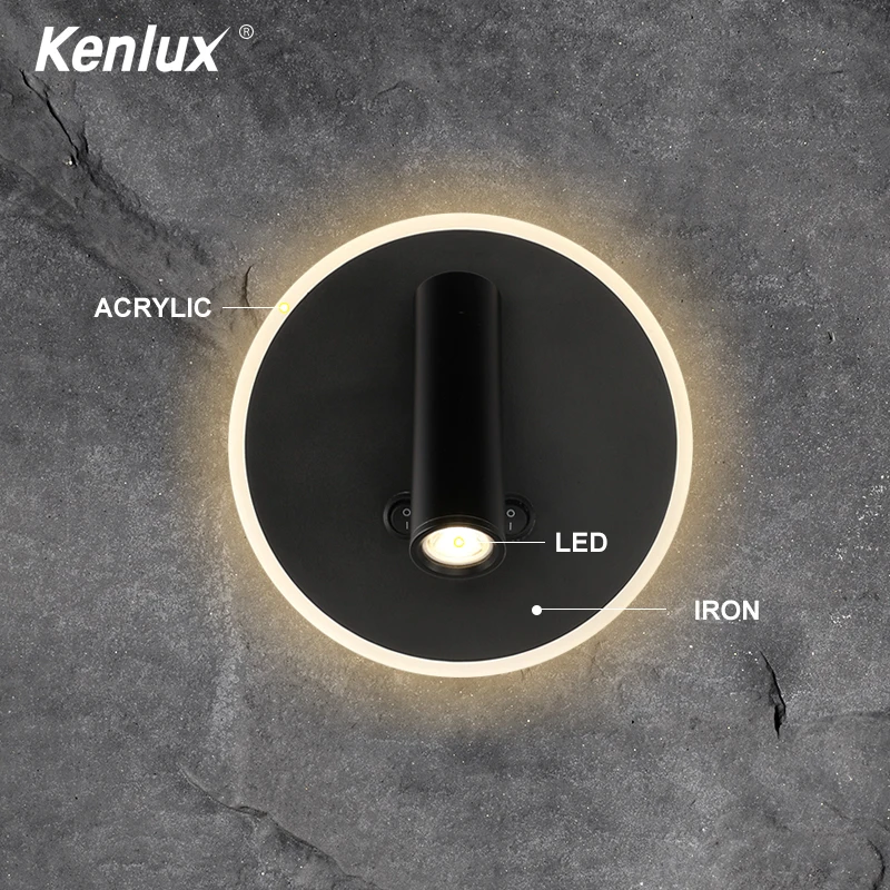 Современный минималистичный светодиодный алюминиевый светильник прикроватная