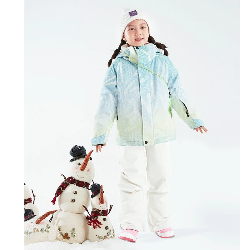 Ski Suit Boys Girls Toddler Ski Jackets Overalls Kids Waterproof Winter Warm Snowboarding Jacket Children Snow Suit Coats