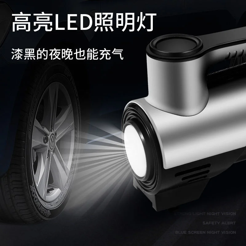 

Vehicle mounted inflation pump small car portable metal cylinder tire pump air pump fast and high power