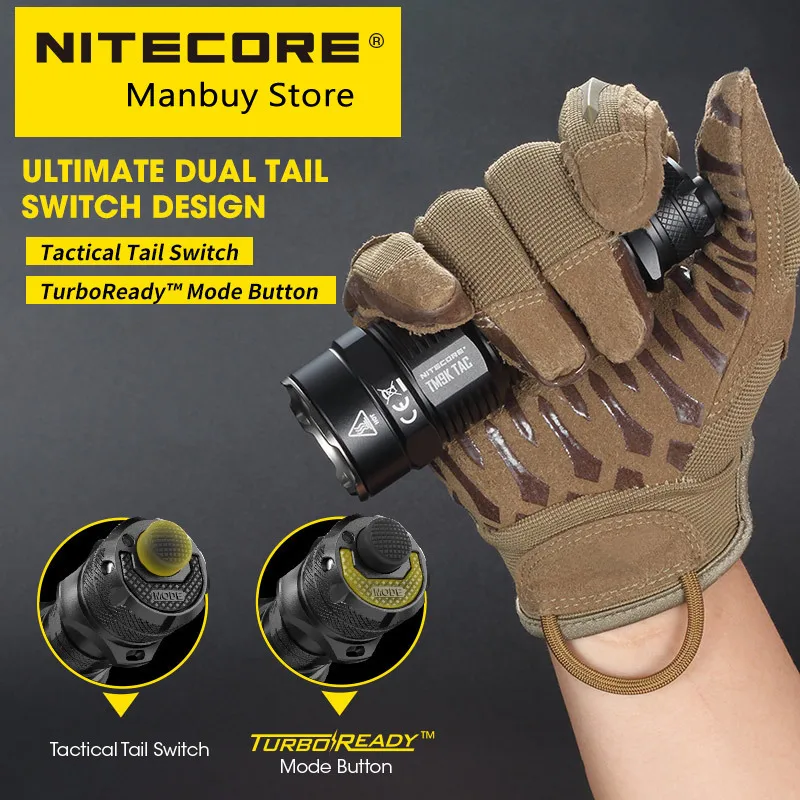 Продажа Фонарик NITECORE TM9KTAC тактический, 2021 лм, перезаряжаемый от USB, мощный светодиодный прожектор, супер яркий, встроенный аккумулятор 5000 мАч Скидка Фонарик NITECORE TM9KTAC тактический, 2021 лм, перезаряжаемый от USB, мощный светодиодный прожектор, супер яркий, встроенный аккумулятор 5000 мАч