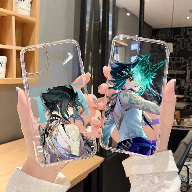 

Xiao Genshin Impact Game Phone Case Transparent soft For iphone 12 11 13 7 8 6 s plus x xs xr pro max mini