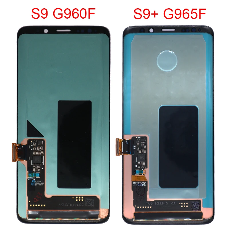 Cena Oryginalny Wyświetlacz S9 Do Samsung Galaxy S9 Plus LCD Z Ramką Super AMOLED Do Samsung S9 G960F S9 Plus G965F Wyświetlacz Bez Wad
