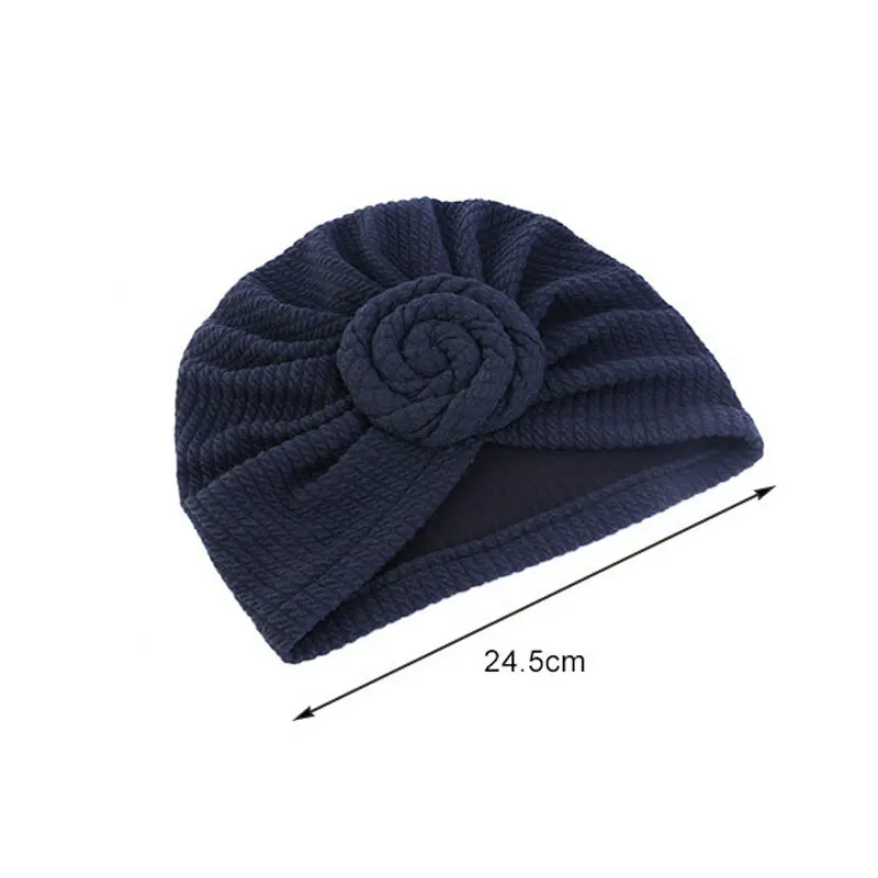 

Fashion Cotton Muslim Turban Hat Women Elastic Bonnet Hat Strech Headwrap Flower Knot Cap Ladies Solid Color Head Accessories