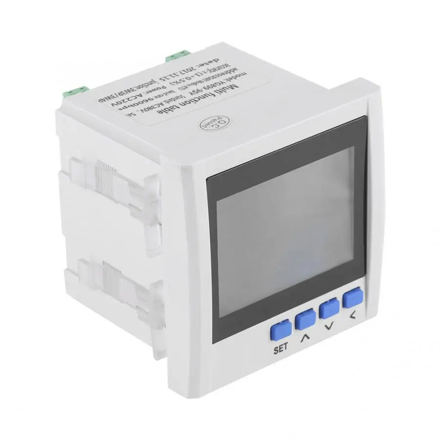 Мощность метр Многофункциональный 3 фазный электрический ток Напряжение частоты