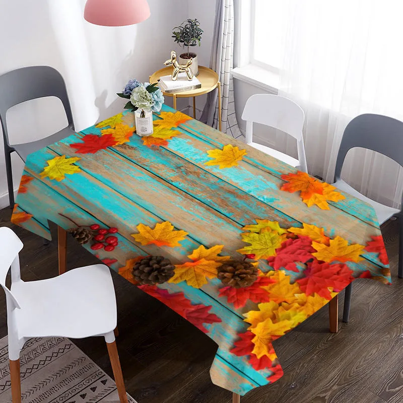 Скатерть 3D с рождественским узором водонепроницаемая ткань для журнального