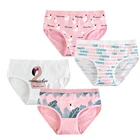 Трусы-боксеры для девочек, хлопковые, 4 шт.лот, для подростков, От 9 до 20 лет