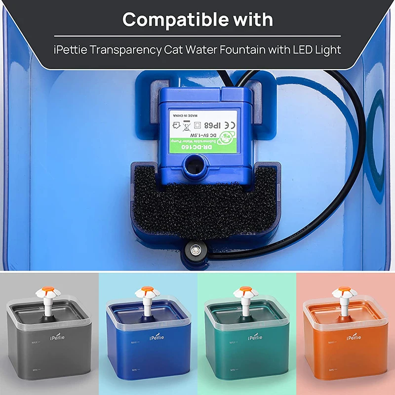 Губчатый фильтр для кошачьей воды сменный питьевой фонтанчик из поролона