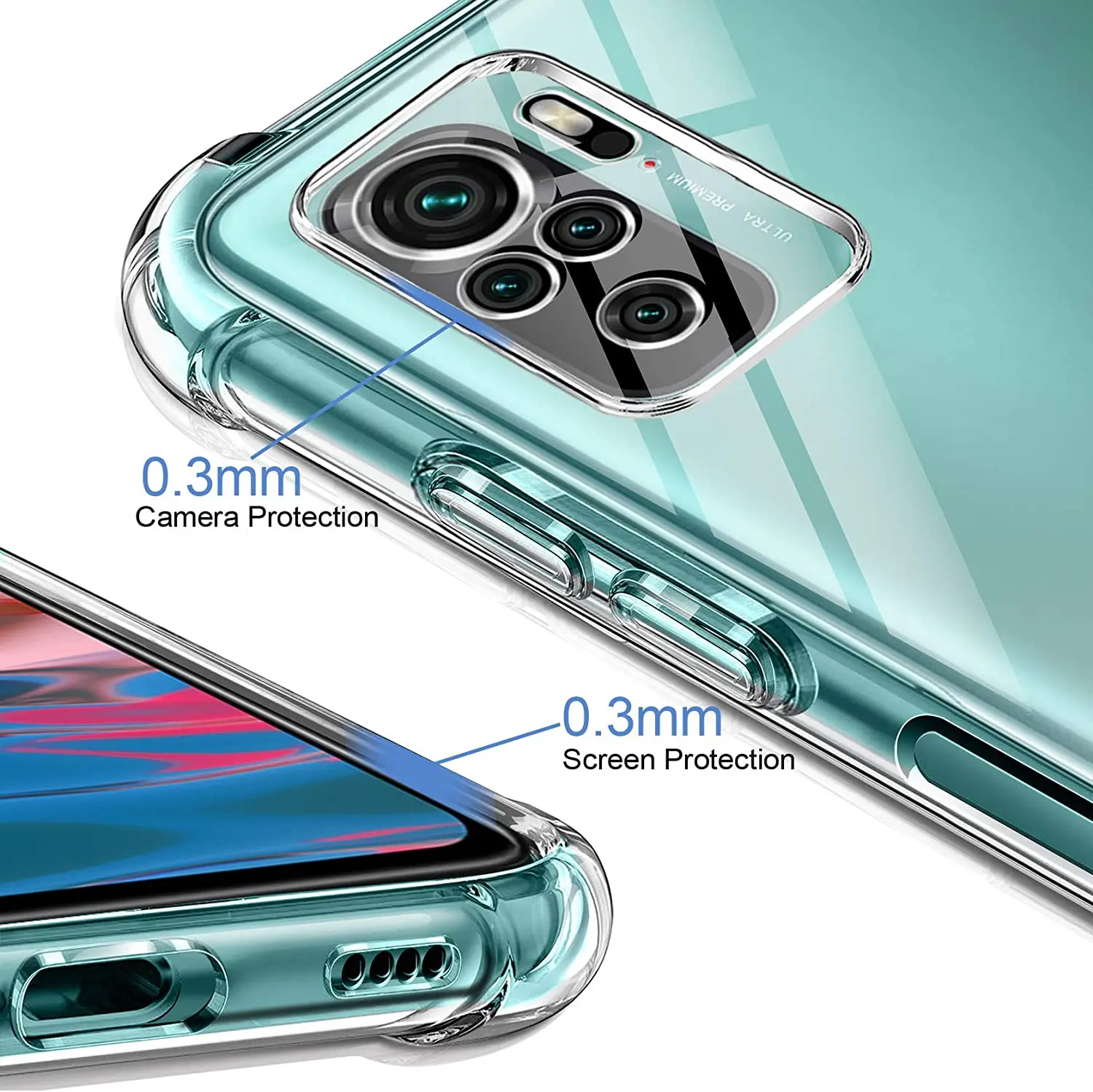 Чехол Capa Redmi 10 Silicone для Xiaomi Redmi Note Pro, Redmi Note 11 и Xiaomi 11T.