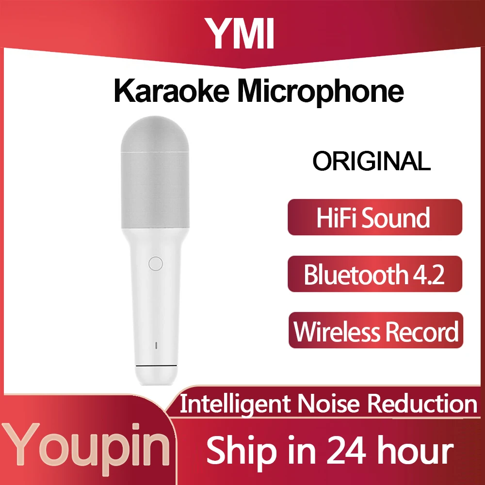 Микрофон Youpin с поддержкой Bluetooth встроенный микрофон для караоке беспроводной