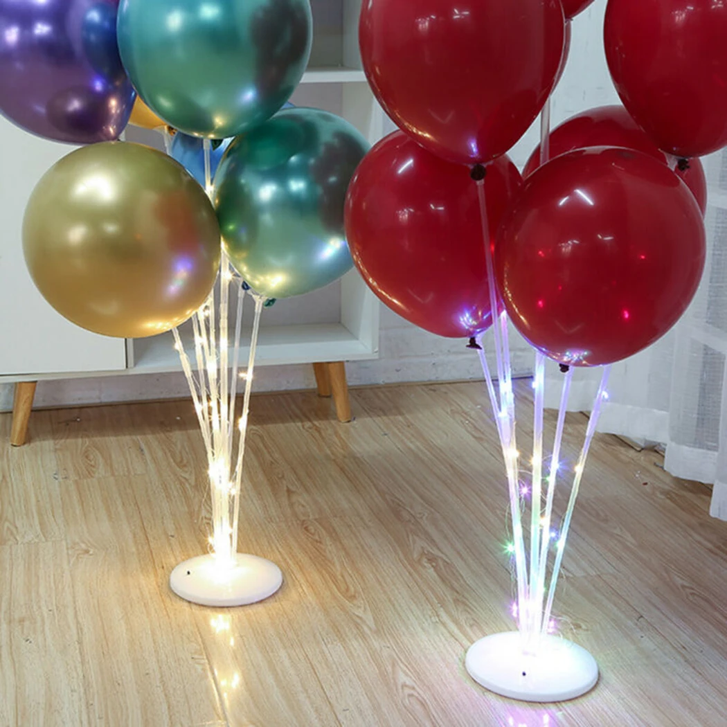 

Birthday Balloons Stand Party Decor Plastic Party Supplies 7 Tubes DIY Balloons