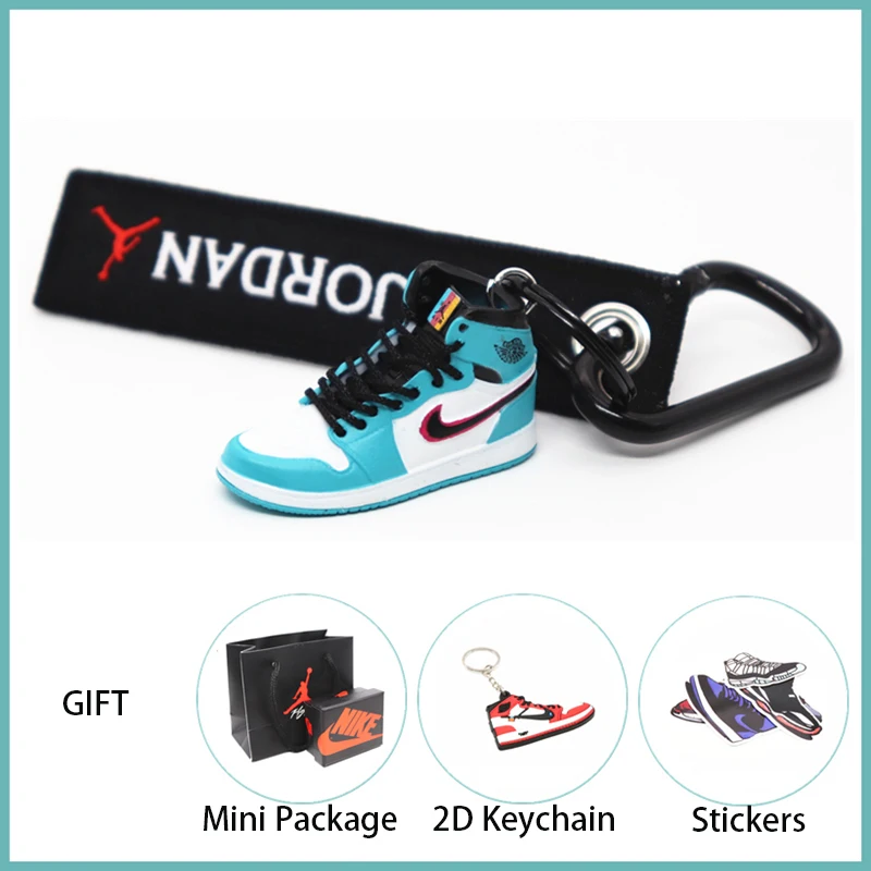 Новинка ручной работы 3D AJ Key ChaiAir Mini Jordan кроссовки модель милый брелок для ключей Баскетбольная обувь Подарочный Брелок для ключей модные украшения - Цвет: 34