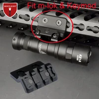 tactic airsoft m lokkeymod offset light optic picatinny rail mount for tactical scout flashlight accessories