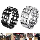 Творческий Многофункциональный браслет из нержавеющей стали 29 в 1, 17-4PH браслет Отвертка открывалка для бутылок Открытый аварийный инструмент выживания