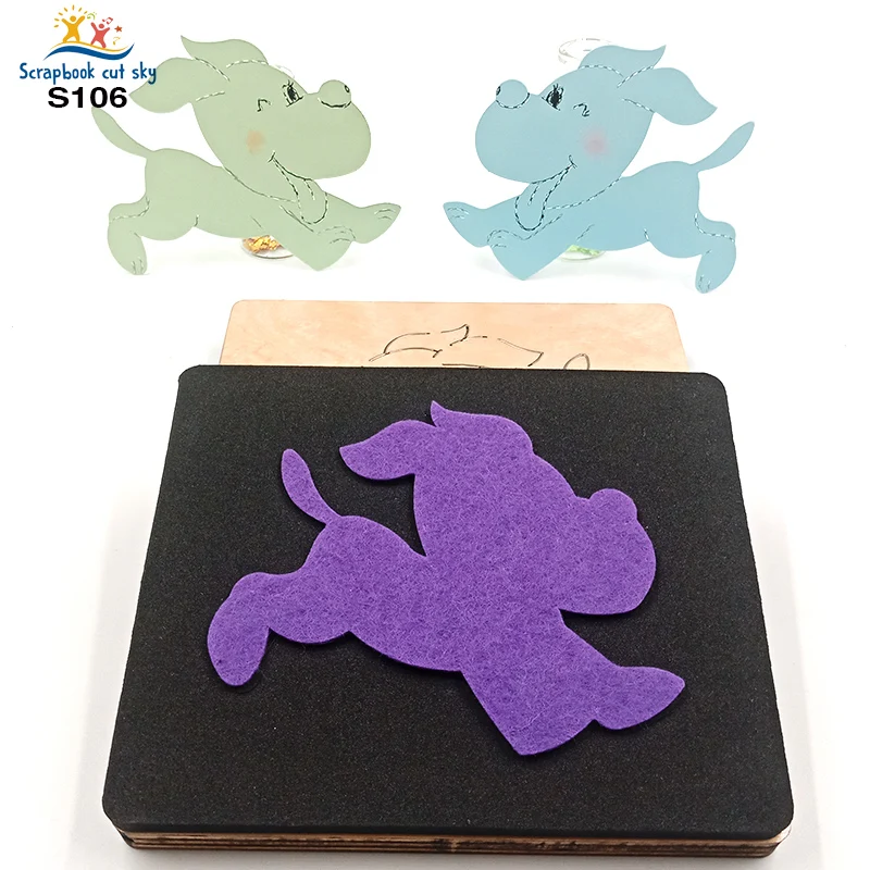 

Dog, The Pattern Has Dotted Lines, Suitable For Drawing S106 MuYu Wooden Mold Scrapbook Dies Suitable For Market General Machine
