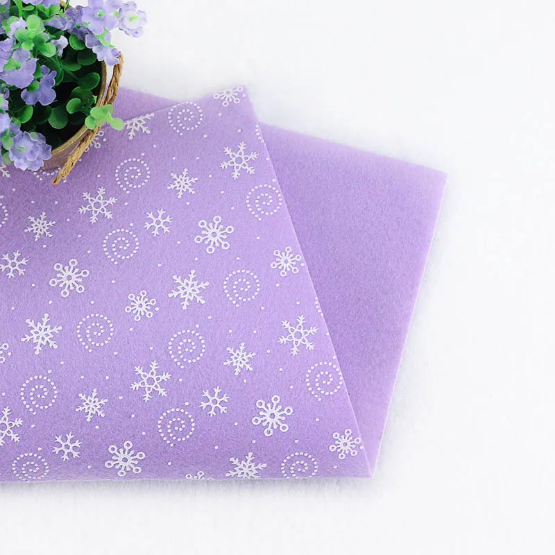 Светильник розового цвета с принтом снежинки ткань Войлок из нетканого