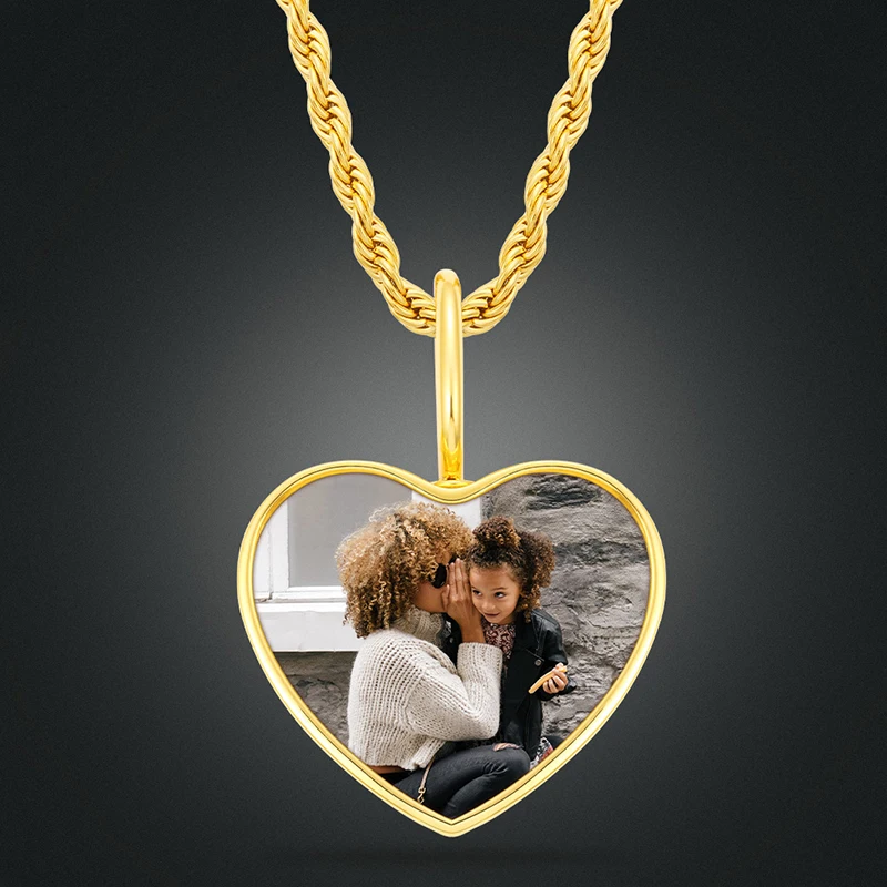 CZP0488 Heart Custom Picture Pendant Without Crystal Special VIP Link |