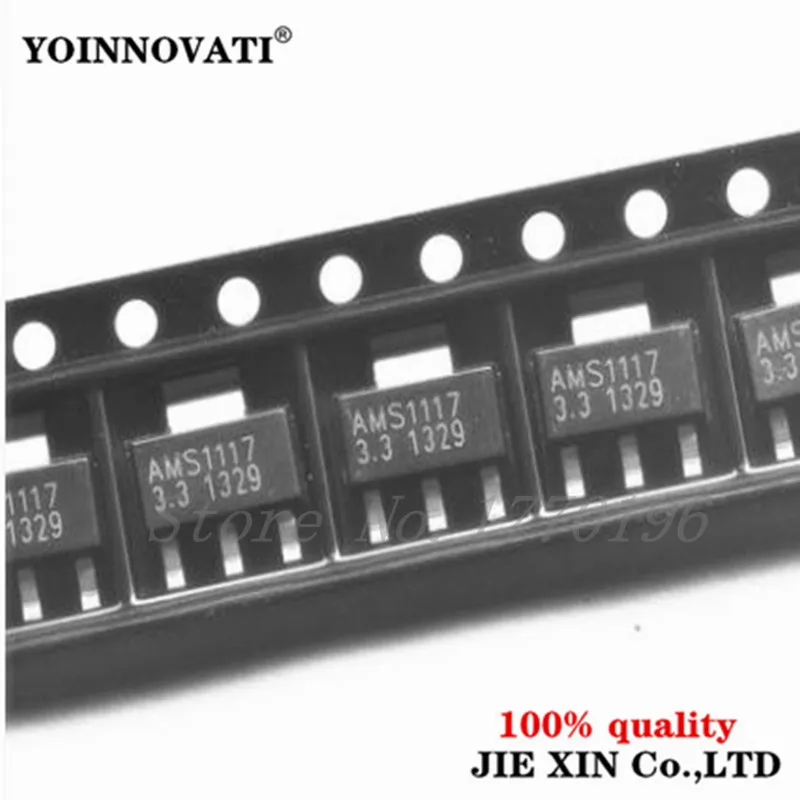 100 шт./лот AMS1117 3.3V 1117 3 V 1A IC лучшее качество|Интегральные схемы| |