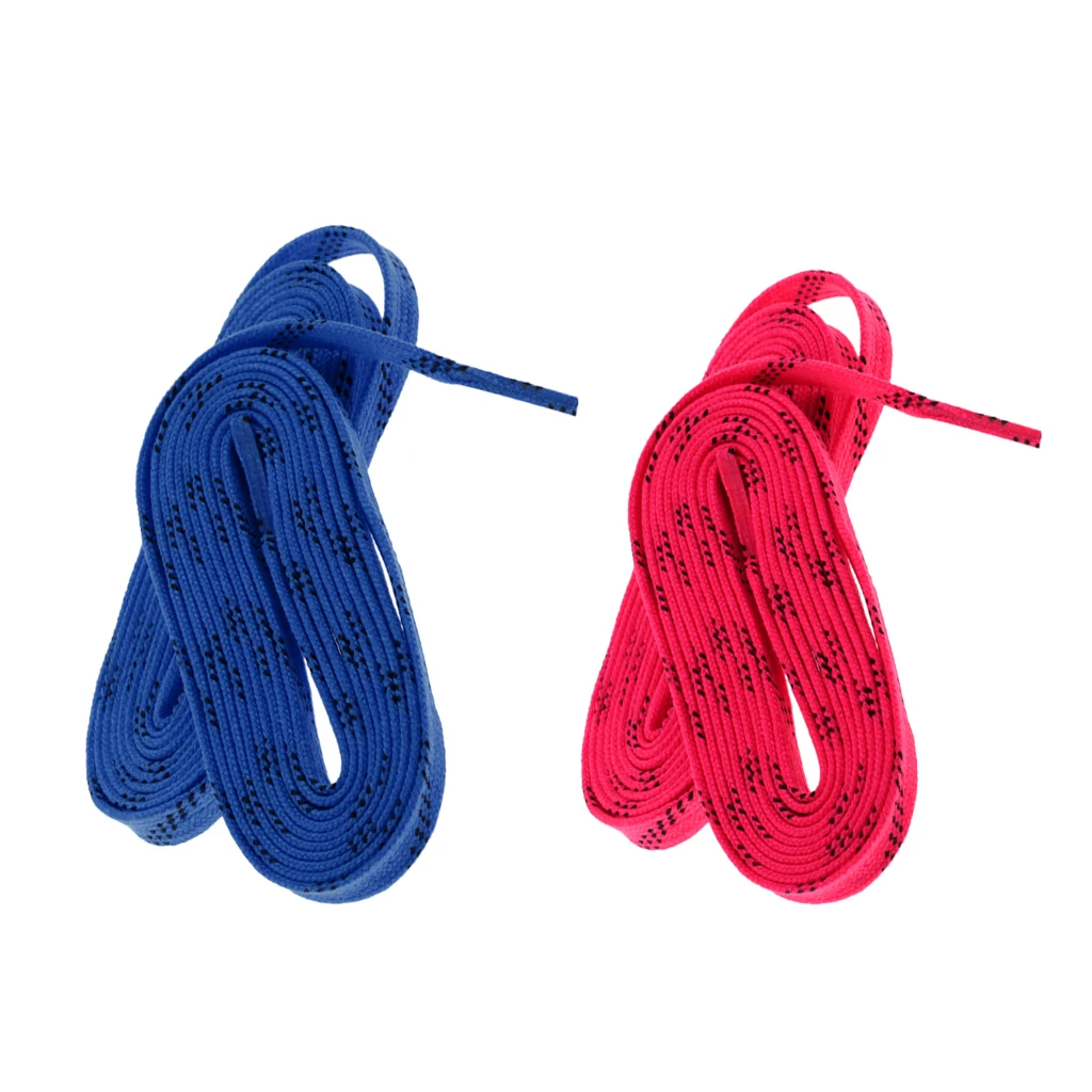 2 пары нейлоновых роликовых коньков для хоккея с шайбой плоские шнурки обуви