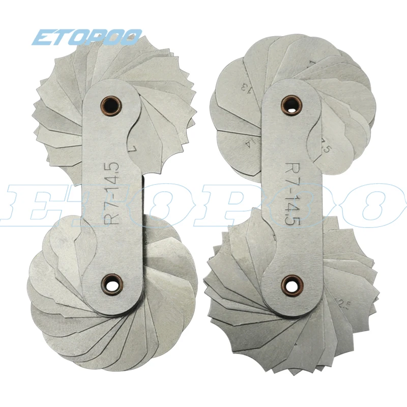 Шаблон радиуса R измерительный прибор R1-6.5 7-14 5 15-25 26-80 | Инструменты