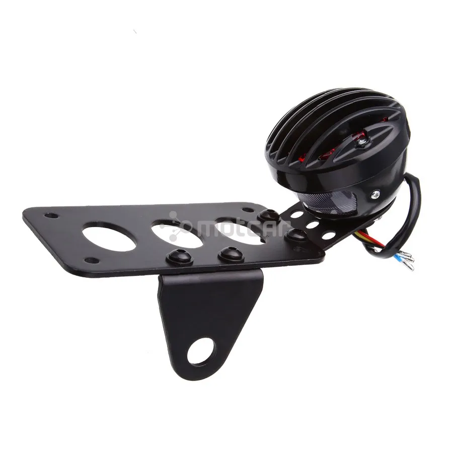 Мотоцикл 12V Тормозной задний светильник Кронштейн номерного знака для Harley Choppers